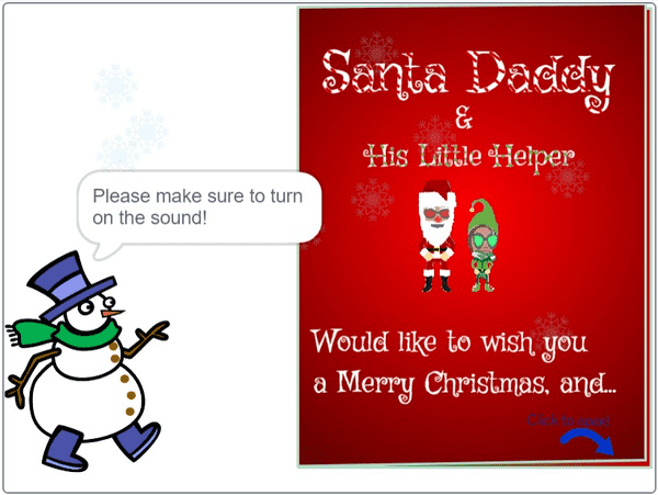 The Christmas e-card
